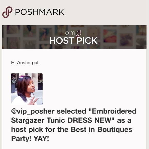 ๐HP๐ Embroidered Stargazer Tunic DRESS NEW - Picture 5 of 5